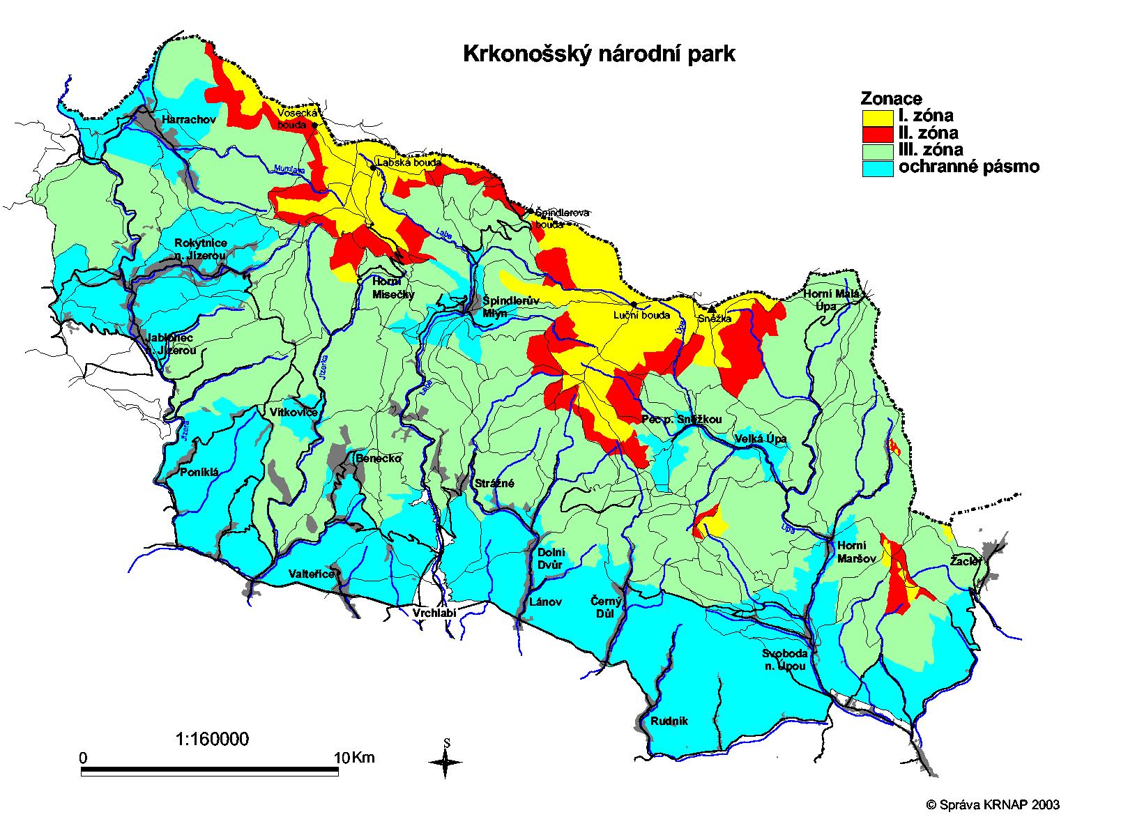 mapa Krnap pevzata ze serveru www.krnap.cz